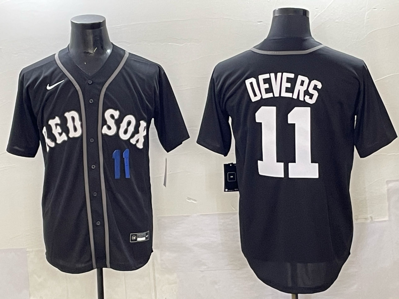 Men Boston Red Sox #11 Devers black 2025 Nike MLB Jersey 008